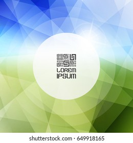 Nature background. Modern pattern. Vector illustration with place for text. 