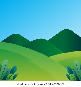 Nature background of mountains panorama