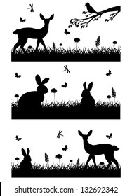 Nature background silhouette