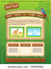 Nature background for travel template