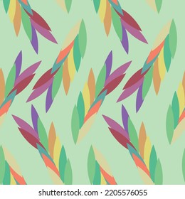 Nature background vector. Colorful floral pattern. Vector illustration.