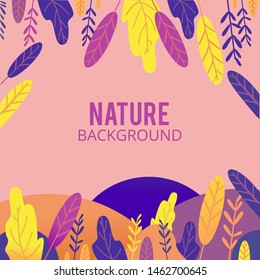 nature background vector with gradient 