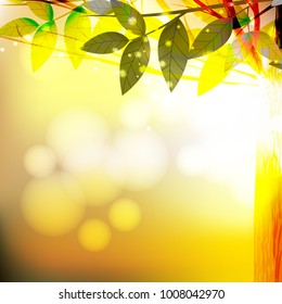 Nature Background, Vector Illustration.