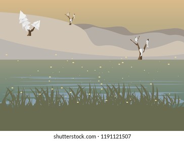 nature background vector illustration 