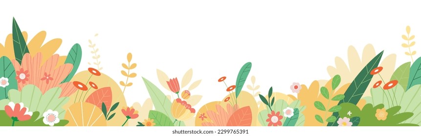 Nature background. Vector illustration for graphic and web design, social media, banner, wedding, advertising, 