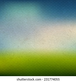 Nature background. Vintage style. Vector Illustration. 