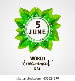 Nature background for World Environment Day, 5 June.