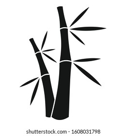 Nature bamboo icon. Simple illustration of nature bamboo vector icon for web design isolated on white background