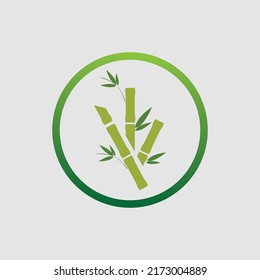 nature Bamboo Logo vector illustration design 