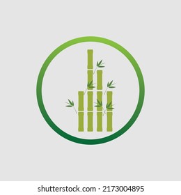 nature Bamboo Logo vector illustration design 