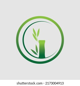 nature Bamboo Logo vector illustration design 