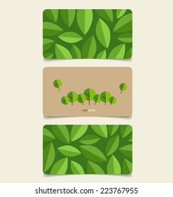 Nature banner, Eco organic labels and tags set. Vector illustration.