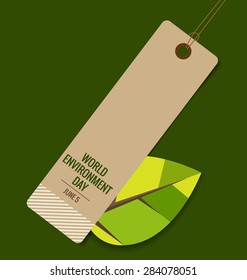 Nature banner. World environment day concept. Vector illustration