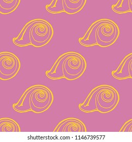 Nature beautiful magic animal background glamorous shell multicolored sea seamless summer.