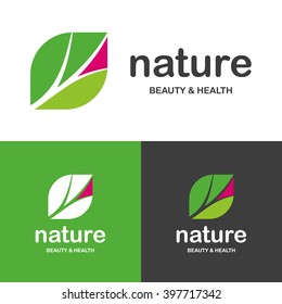  Naturaleza. Logotipos de belleza y salud