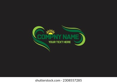 nature beauty icon green vector and farming logo