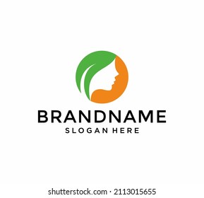 Vector de diseño de logotipo de belleza natural