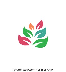 Nature beauty logo template vector icon design
