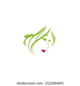 Plantilla de logotipo de vectores de belleza natural