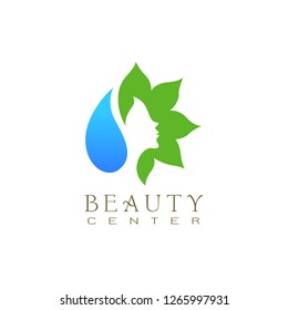 nature beauty vector template logo