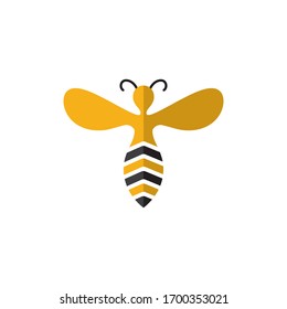 Nature Bee Honey Logo Vector image