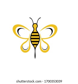 Imagen vectorial del logotipo de miel de abeja natural