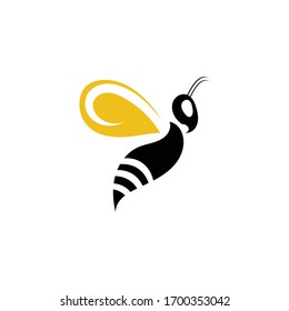 Nature Bee Honey Logo Vector image