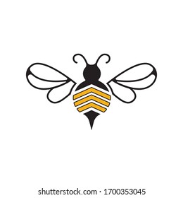 Imagen vectorial del logotipo de miel de abeja natural