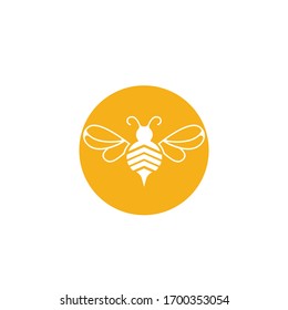 Nature Bee Honey Logo Vector image