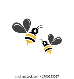 Nature Bee Honey Logo Vector image