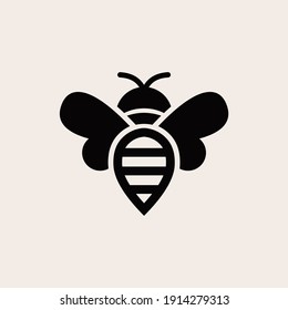 Nature Bee Honey Logo Vector