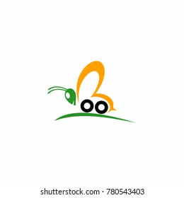 Nature Bee Honey Logo Vector