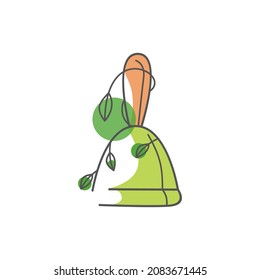 Design-Vektorgrafik des Naturglocken-Logos
