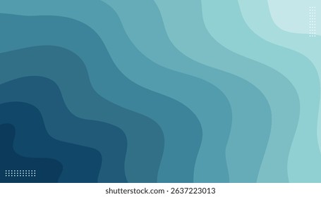 Nature blue waves banner background .Vector illustration
