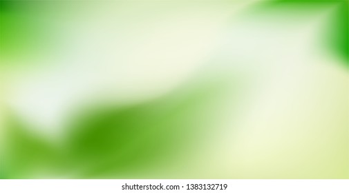 Nature blurred background. Abstract
 green yellow gradient backdrop. Vector illustration. Ecology concept for your graphic design, banner, wallpaper or poster