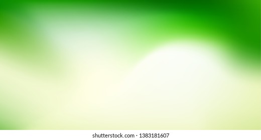 Nature blurred background. Abstract
 green yellow gradient backdrop. Vector illustration. Ecology concept for your graphic design, banner, wallpaper or poster