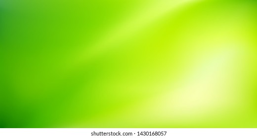 Nature blurred background. Abstract green yellow gradient backdrop. Vector illustration. Ecology concept for your graphic design, banner, wallpaper or poster