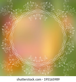 Nature blurred background. Vector illustration.