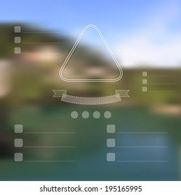 Nature blurred background. Vector illustration.