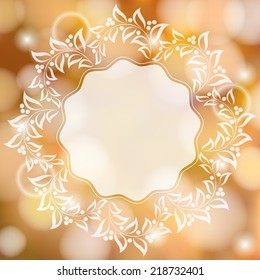 Nature blurred background. Vector illustration.