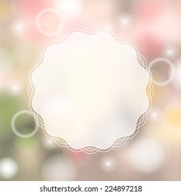 Nature blurred background. Vector illustration.