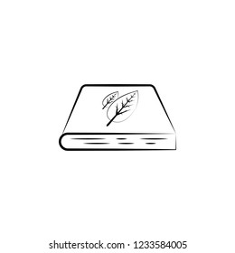 Nature, book icon. Element of biology icon for mobile concept and web apps. Hand drawn Nature, book icon can be used for web and mobile