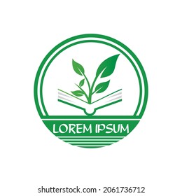 nature book logo , environment logo