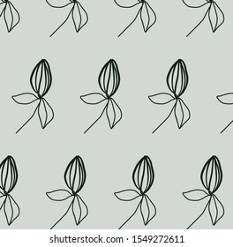 Nature botanic pattern. Floral background. Decoration texture