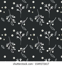 Nature botanic pattern. Floral background. Decoration texture