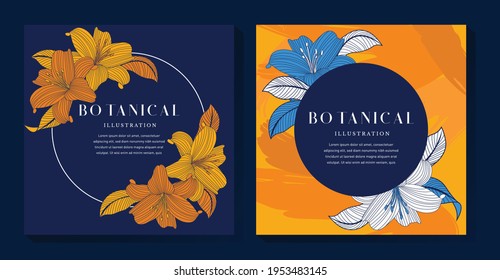 Nature Botanical Background Template Design