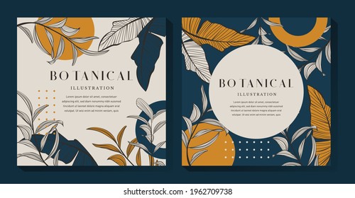 Nature Botanical Background Template Design