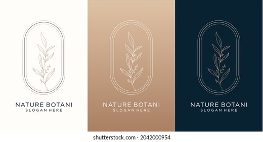 Nature botanical logo design for your brand