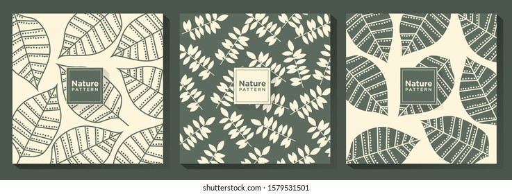 Nature Botanical Pattern Template Design