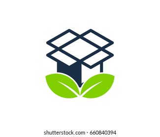Nature Box Icon Logo Design Element